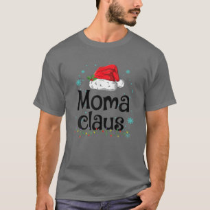 Moma Claus Christmas Pajama Familie Matching Xmas T-Shirt