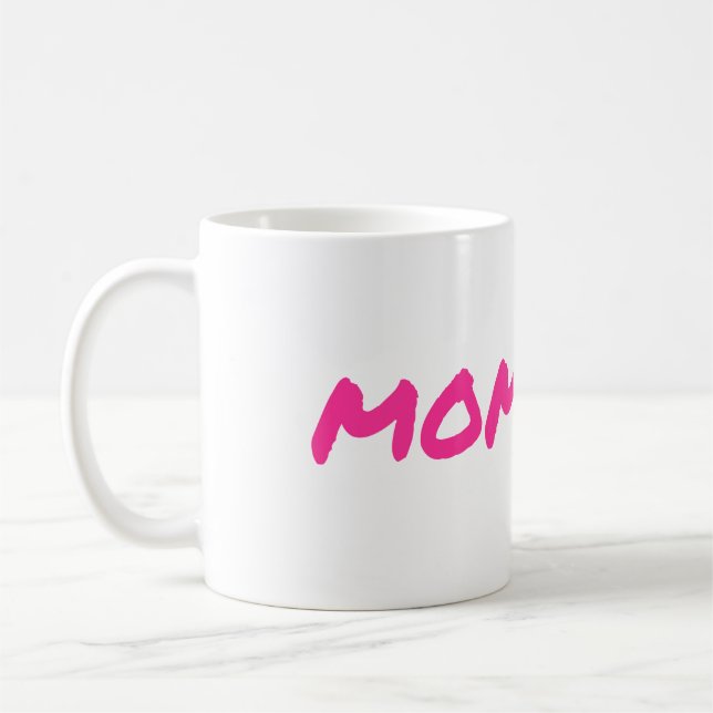 Momager für Boss Lady Mama Momprenuer Kaffeetasse (Links)