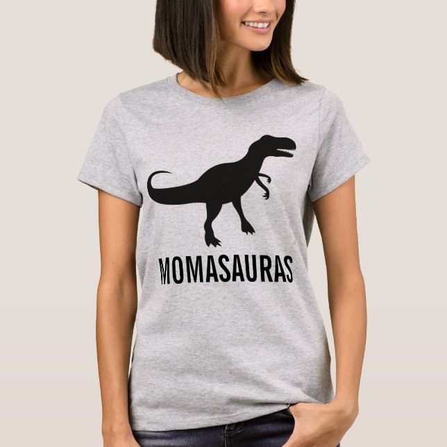 Momasauras Dinosaurier-Vater-Shirt T-Shirt (Vorderseite)