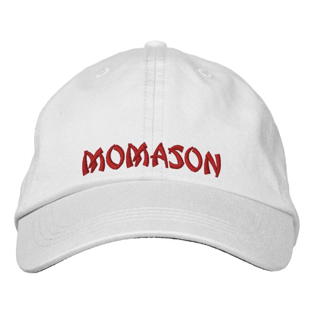 Momason Bestickte Baseballkappe (Vorderseite)