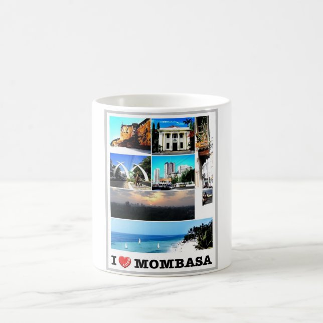 Mombasa - Kenia - I Liebe - Kaffeetasse (Mittel)