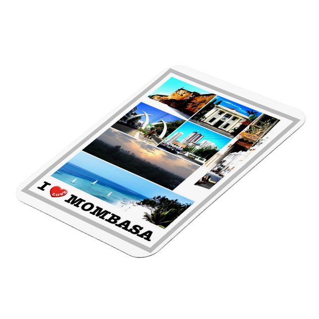 Mombasa - Kenia - I Liebe - Magnet (Linke Seite)