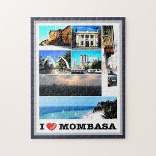 Mombasa - Kenia - I Liebe - Puzzle
