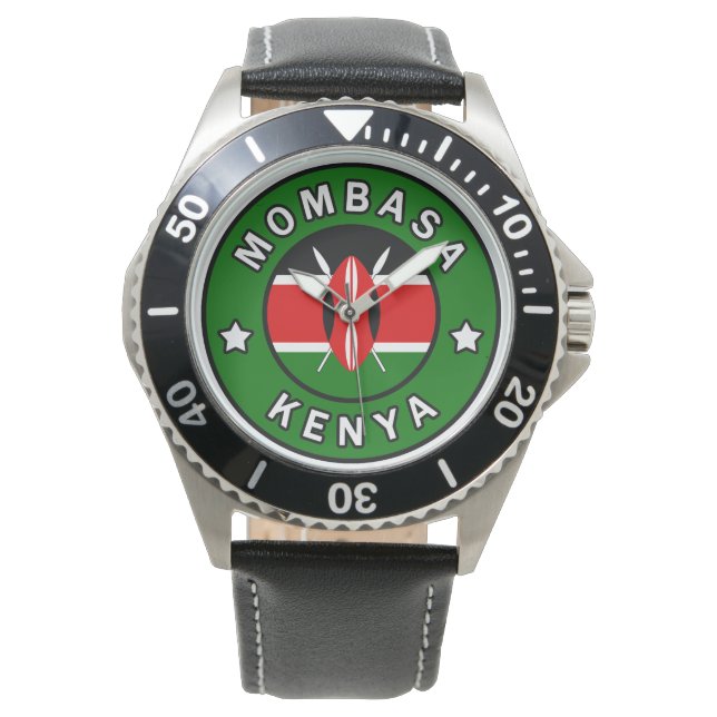 Mombasa Kenya Armbanduhr (Vorderseite)