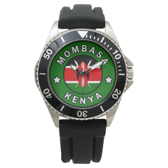 Mombasa Kenya Armbanduhr (Vorderseite)