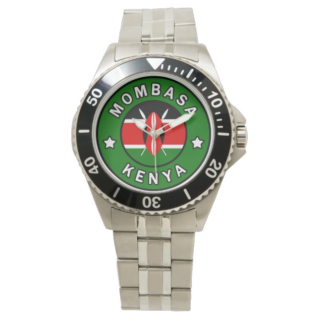 Mombasa Kenya Armbanduhr (Vorderseite)