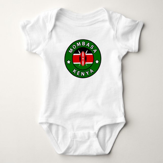 Mombasa Kenya Baby Strampler (Vorderseite)