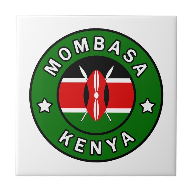 Mombasa Kenya Fliese (Vorderseite)