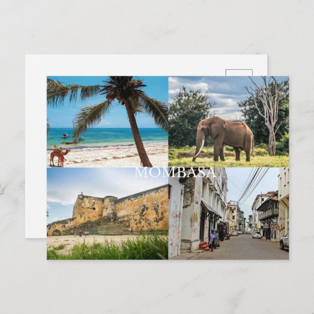 Mombasa Postcard Postkarte (Vorne/Hinten)