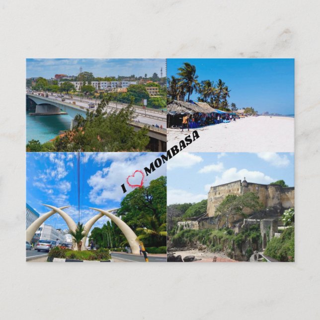 Mombasa Postcard Postkarte (Vorderseite)