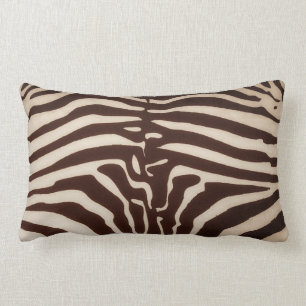 Mombasa Zebra Print Lumbar Throw Kissen, braun Lendenkissen