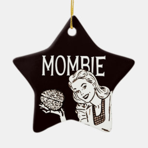 Mombie Retro Zombie Keramik Ornament