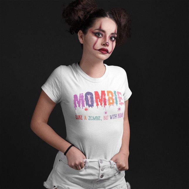 Mombie wie Zombie, aber mit Kindern Halloween Spid T-Shirt (Von Creator hochgeladen)