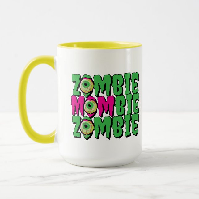 MOMbie Zombie Ghoulishly Fun Funny Halloween Tasse (Links)