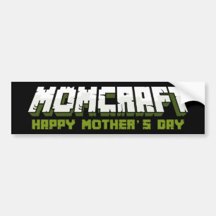 Momcraft Happy Mother Day Funny Gamer Mama Autoaufkleber