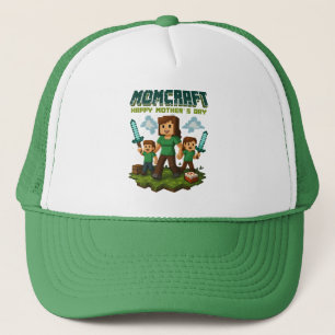 Momcraft Happy Mother Day Funny Gamer Mama Truckerkappe