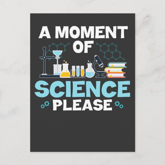 Moment der Wissenschaft Funny Chemistry Scientist  Postkarte (Vorderseite)