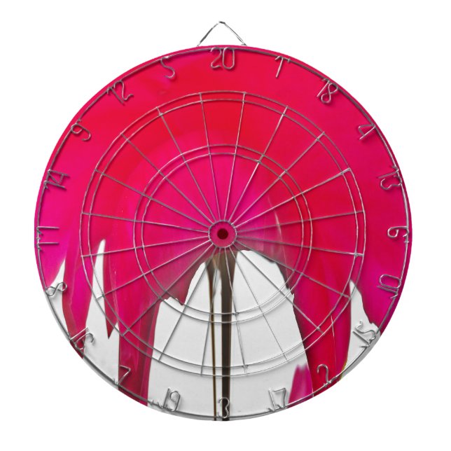 Moment erobert: Eine Rote Rose Petal Elegance Dartscheibe (vorne)