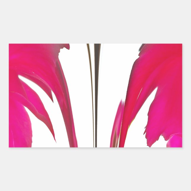 Moment erobert: Eine Rote Rose Petal Elegance Rechteckiger Aufkleber (Vorderseite)