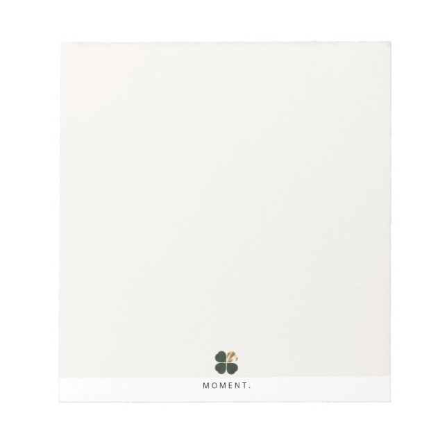 Moment Gilded Clover Luxe Minimalist Notepad Notizblock (Vorderseite)