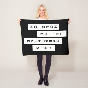 Moment Lass mir, das zu überdenken Fleecedecke