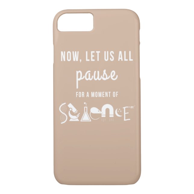 Moment Wissenschaft beige iPhone 7 Kastens Case-Mate iPhone Hülle (Rückseite)