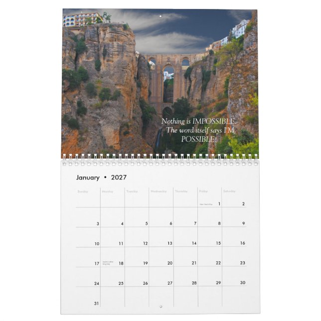 Momente der Inspiration Kalender (Jan 2027)