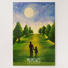 Momente des Staunens Mondspaziergang im Wald Puzzle