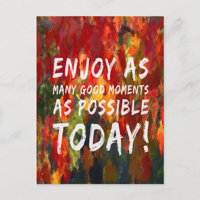 Momente genießen postkarte (Vorderseite)