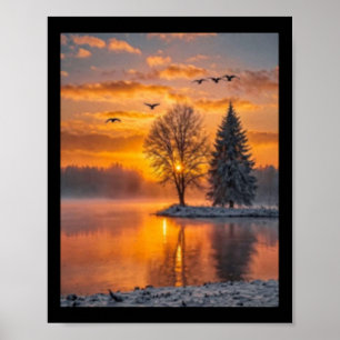 Momente im Zeitaufkleber  Poster