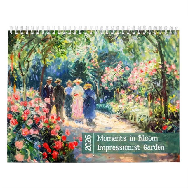 Momente in Blüte – Impressionistischer Garten Cale Kalender (Titelbild)