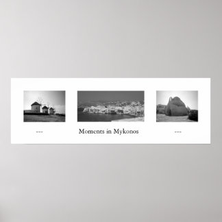 Momente in Mykonos Poster