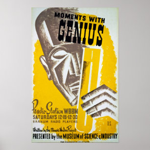 Momente mit Genius Vintage Poster