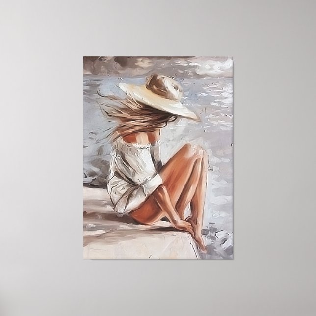 Momente mit Selbst Leinwanddruck (Vorderseite)