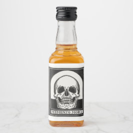 Momento Mori Skull Liquor Flasche Etikett
