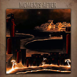 "Moments After" - geheimnisvolle kryptische Kunst. Leinwanddruck