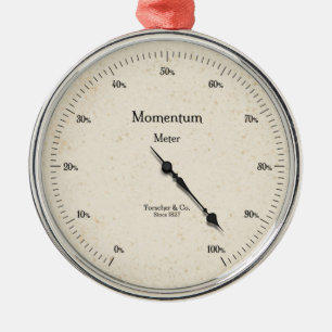 Momentum Meter Motivierend Steampunkenwaage Ornament Aus Metall