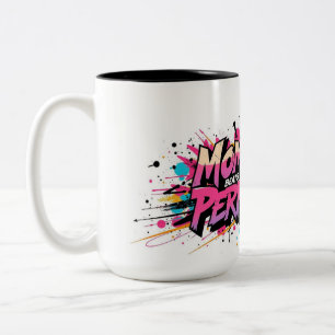Momentum schlägt Perfektion - Motivation Zweifarbige Tasse