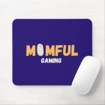 Momfulgaming Blaues Design Gamer-Mutter