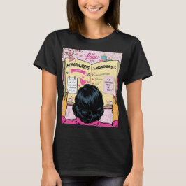 Momfulness-Kochbuch Niedliche Comic-Kunst T-Shirt