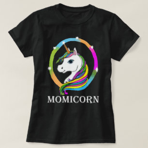 Momicorn Shirt, Geschenk für Mammen, Unicorn-Mama T-Shirt