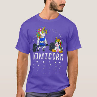Momicorn Unicorn Mama Fitness Gym Weightlift T-Shirt
