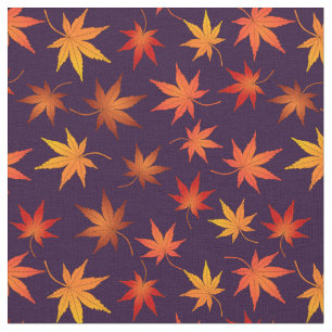 Momiji Pattern - Japanisches Ahornblatt im Herbst Stoff