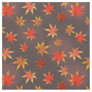 Momiji Pattern - Japanisches Ahornblatt im Herbst Stoff
