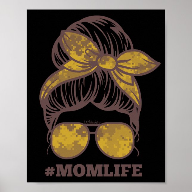 #MOMLIFE lustige Geschenkidee für Mutter Poster (Vorne)