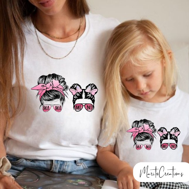 momlife mother and daughter t-shirt for mother's d (Von Creator hochgeladen)