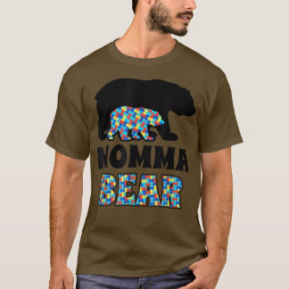 Momma Bear Autismus Bewusstsein T-Shirt
