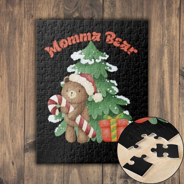 Momma Bear Christmas Puzzle (Momma Bear Christmas Jigsaw Puzzle)