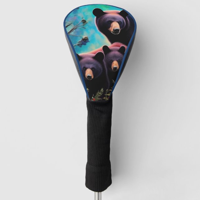 Momma Bear und Cubs Golf Headcover (Vorderseite)