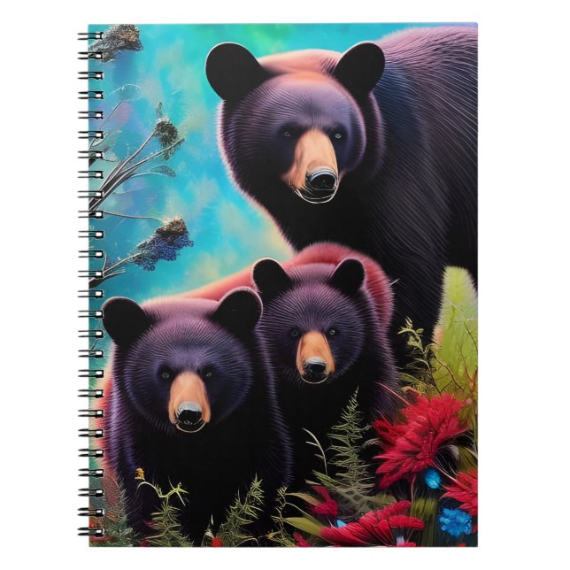 Momma Bear und Cubs Notizblock (Vorderseite)